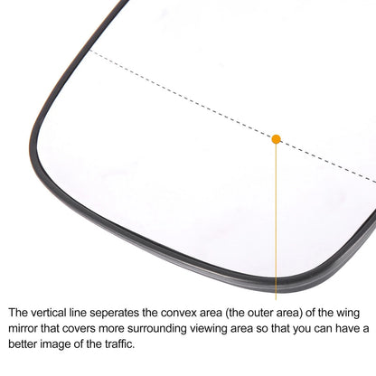Heated Left Side Rearview Mirror Glass for Volvo XC70 XC90 (2003-2006)