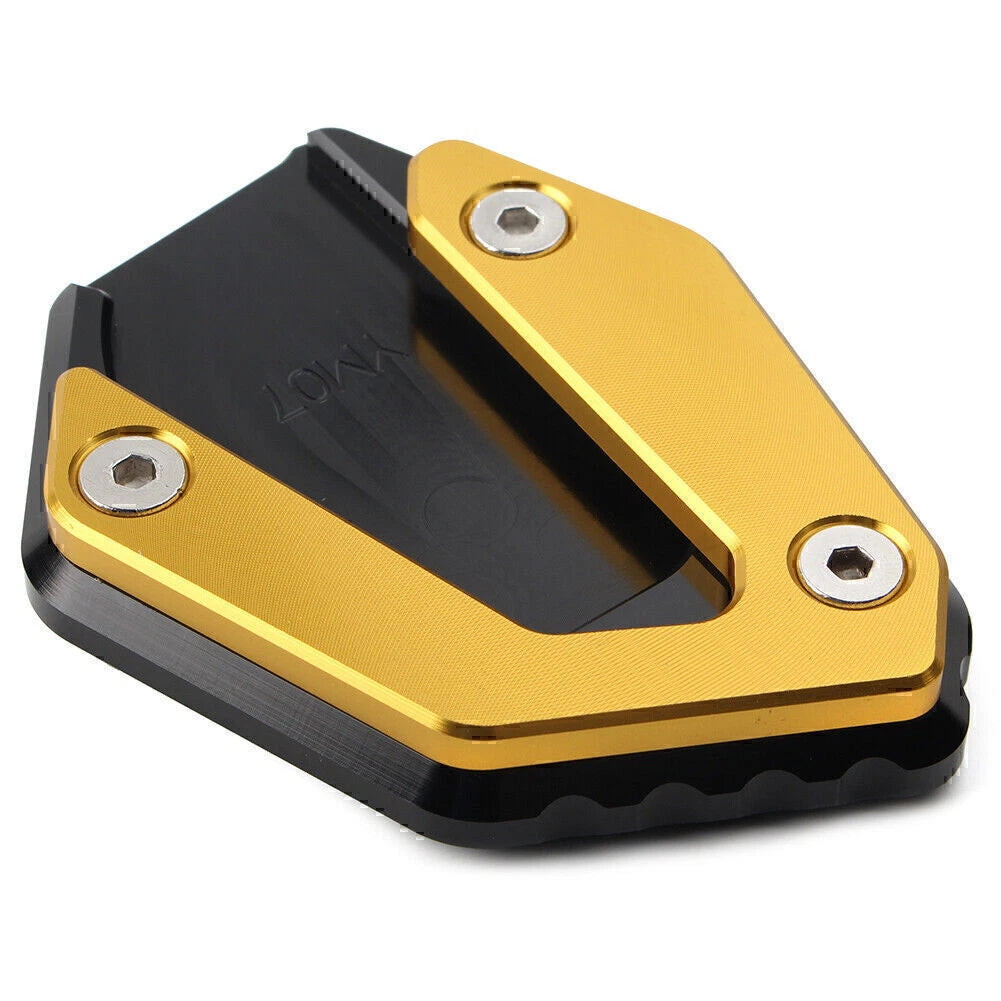 Gold Kickstand Side Stand Enlarger Foot Plate for Yamaha MT-07 FZ-07 (2014-21)