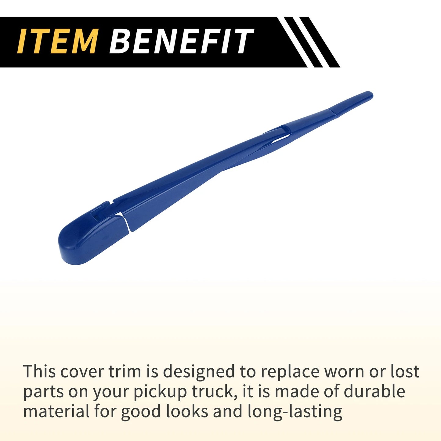 Rear Window Wiper Arm Blades Covers for Jeep Wrangler JL JLU (2018-2024) Blue