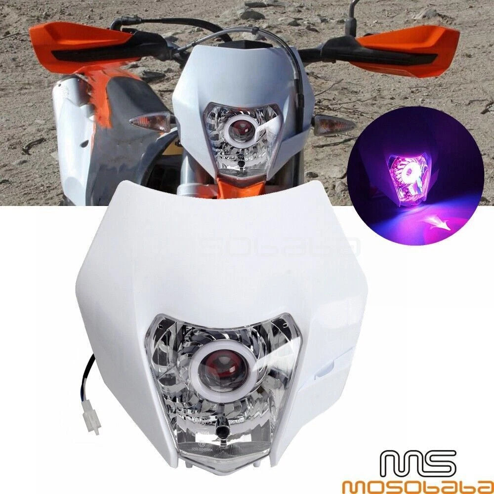 DRL LED Headlight HI/LO Beam for WR YZF KLX XR CRF DRM EXC FE TE XCW 250 350 450