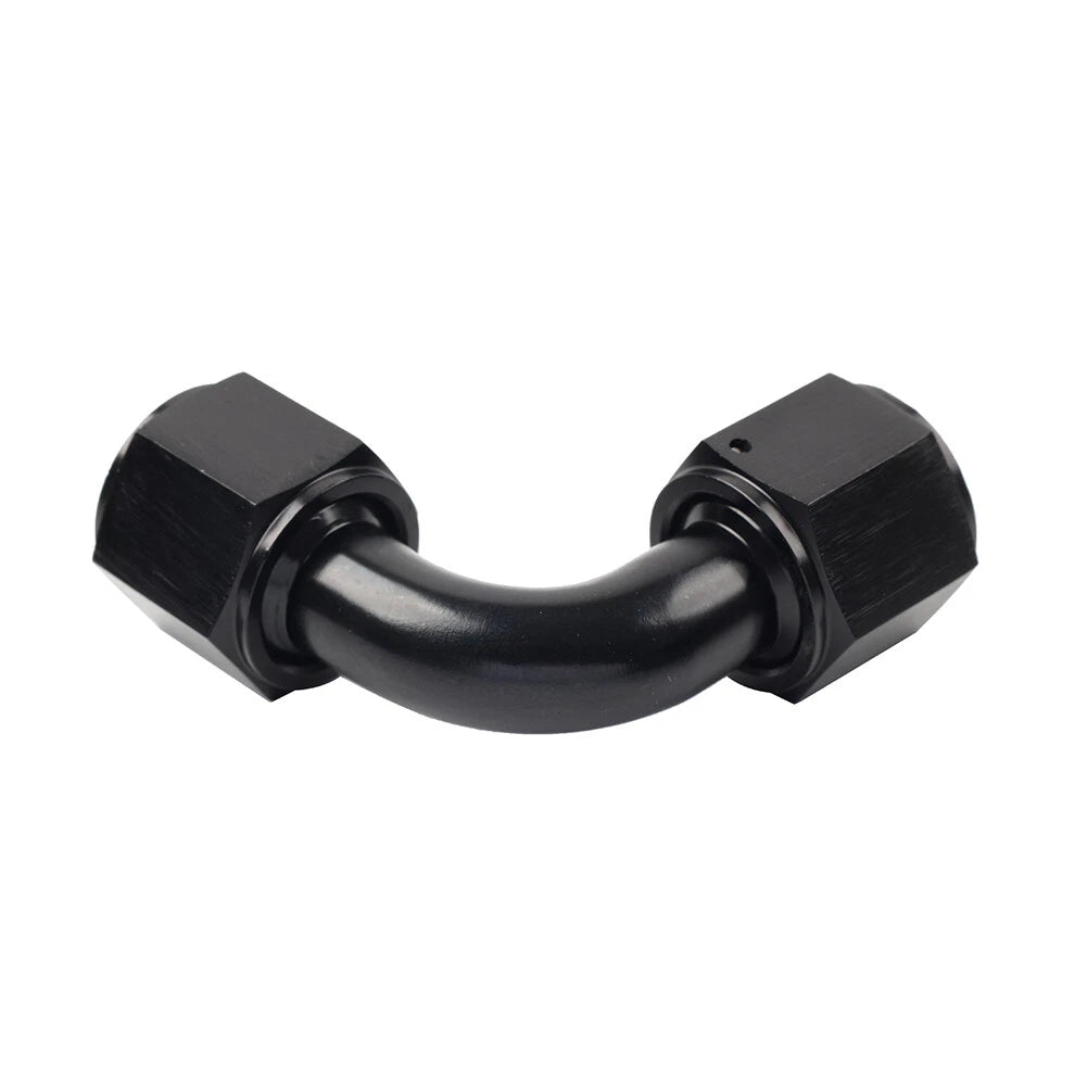 90 Degree 10AN Female to Female Swivel Coupler Fitting Adapter Connector