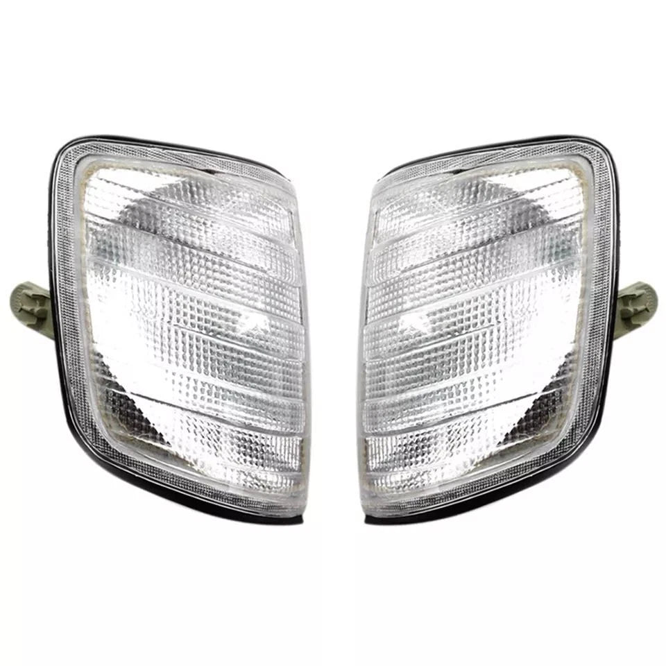 Clear Front Corner Signal Lamp Parking Light for Mercedes E-Class (1985–1995)