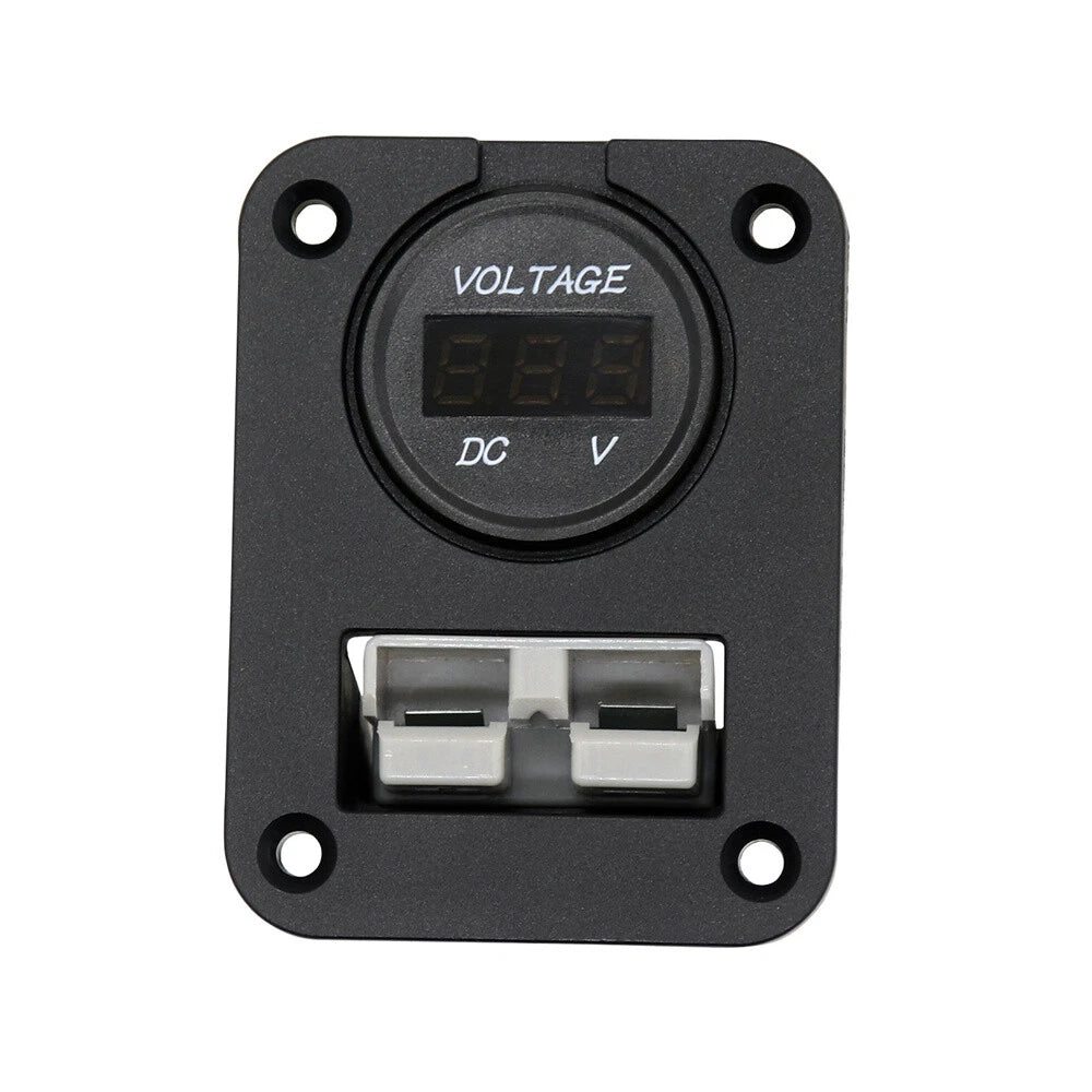 50 Amp Plug Socket w/ Voltmeter for Anderson Caravan Boat Camper
