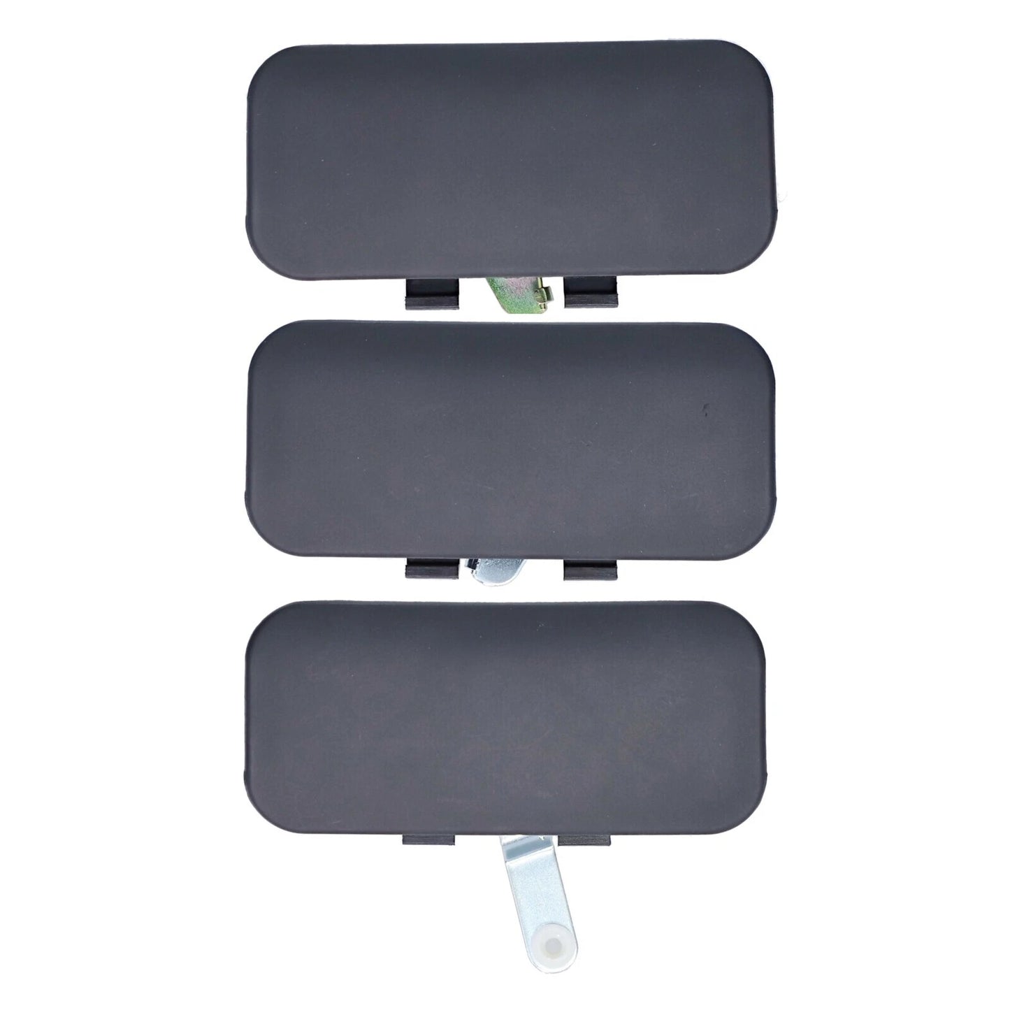 Set of 3 Door Handle Outer Black for Ford Transit (2000–2003)