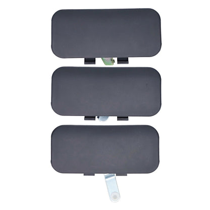 Set of 3 Door Handle Outer Black for Ford Transit (2000–2003)