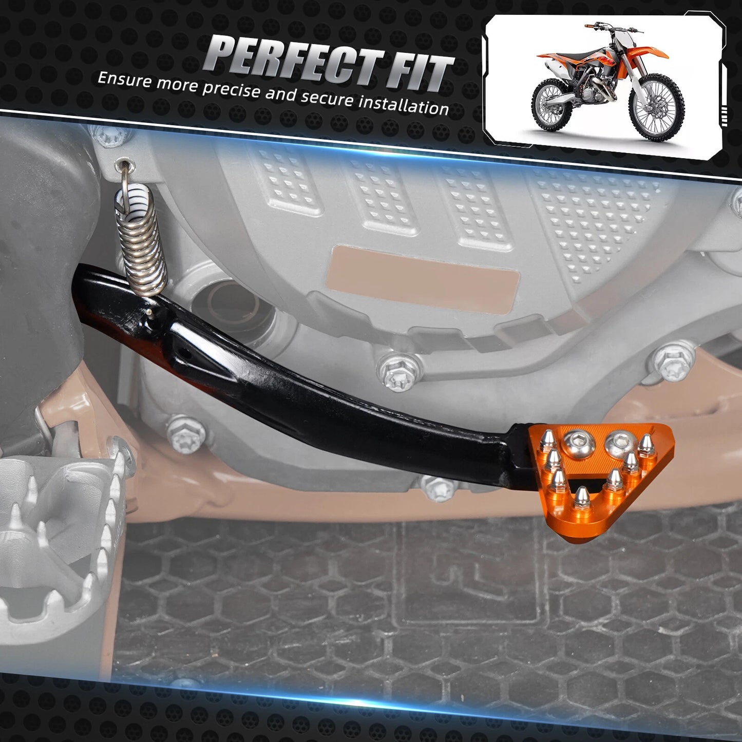 Gear Shift & Brake Pedal Lever for KTM 250 350 450 500 EXC F XCF SXF SX XC (17-23)