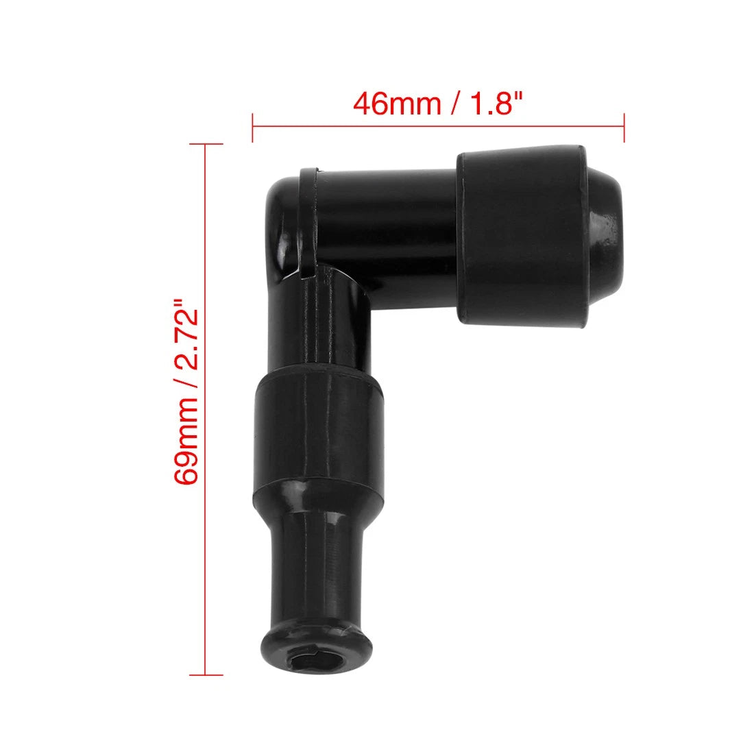 2 x Spark Plug Cap Cover Black Waterproof for CG125 GN125 Motorcycle Dirt Bike