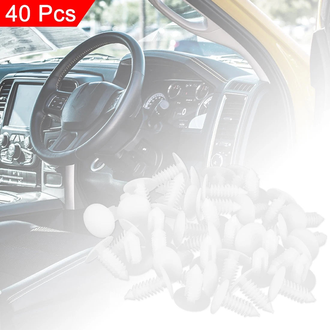 40pcs Plastic Bolt Rivets Clips for Honda Trunk (All Years)