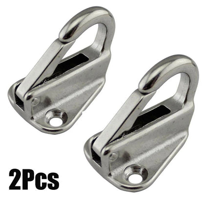 2 x 316 Stainless Steel Spring Snap Fending Hook Fender Hardware for Marine