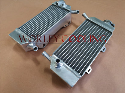 Aluminum Radiator & Red Hose for Honda CRF 250 CRF250R CRF250X (2004-2009)