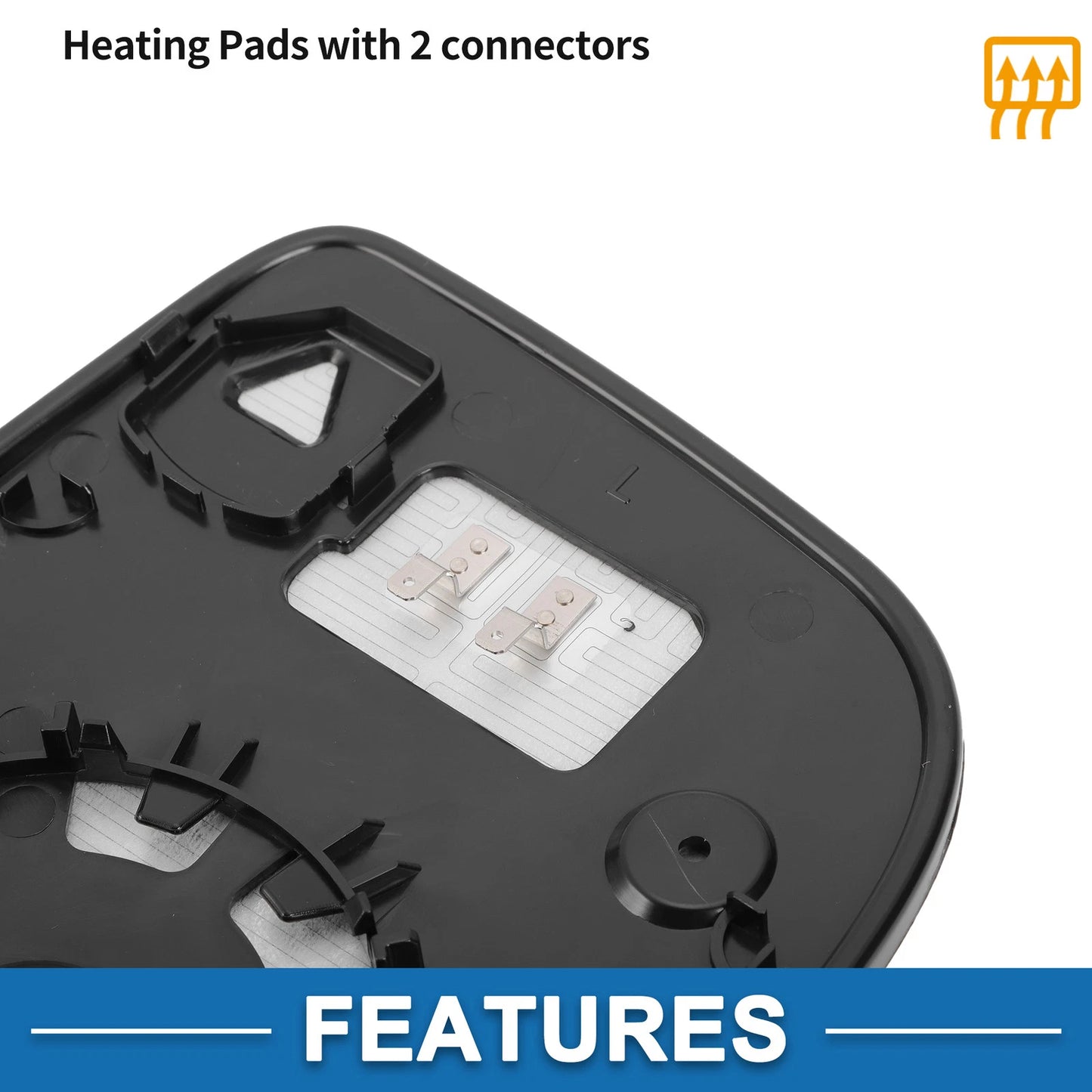 Heated Left Upper Side Mirror Glass for VW CRAFTER, MERCEDES (2006-2017)