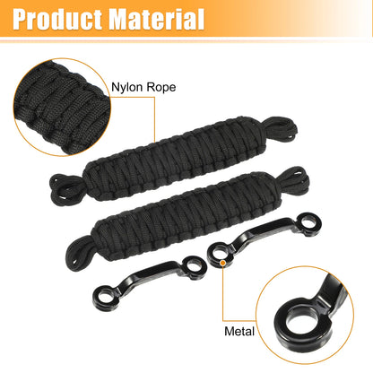 Car Door Limiting Straps Set for Jeep Wrangler TJ JK JL (2007-2023) Black