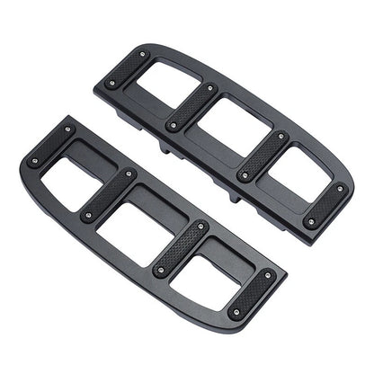 Matte Black Rider Driver Footboard for Harley Fat Boy Heritage Classic (18-24)
