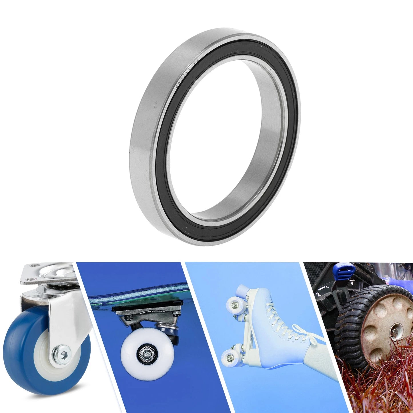 35x47x7mm Deep Groove Ball Bearings P5 for Scooter Skateboard Wheel