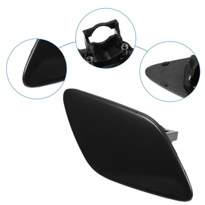 Front Bumper Headlight Washer Cover Cap for BMW 335i Glossy Black