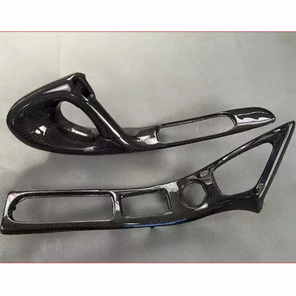 LHD Carbon Fiber Interior Refit Door Handle Panel Replace for Mazda RX7 FD3S