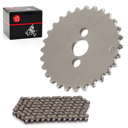 Camshaft Sprocket 28T & Timing CHAIN For Honda XR80 XR80R XL80S (1979–1999)