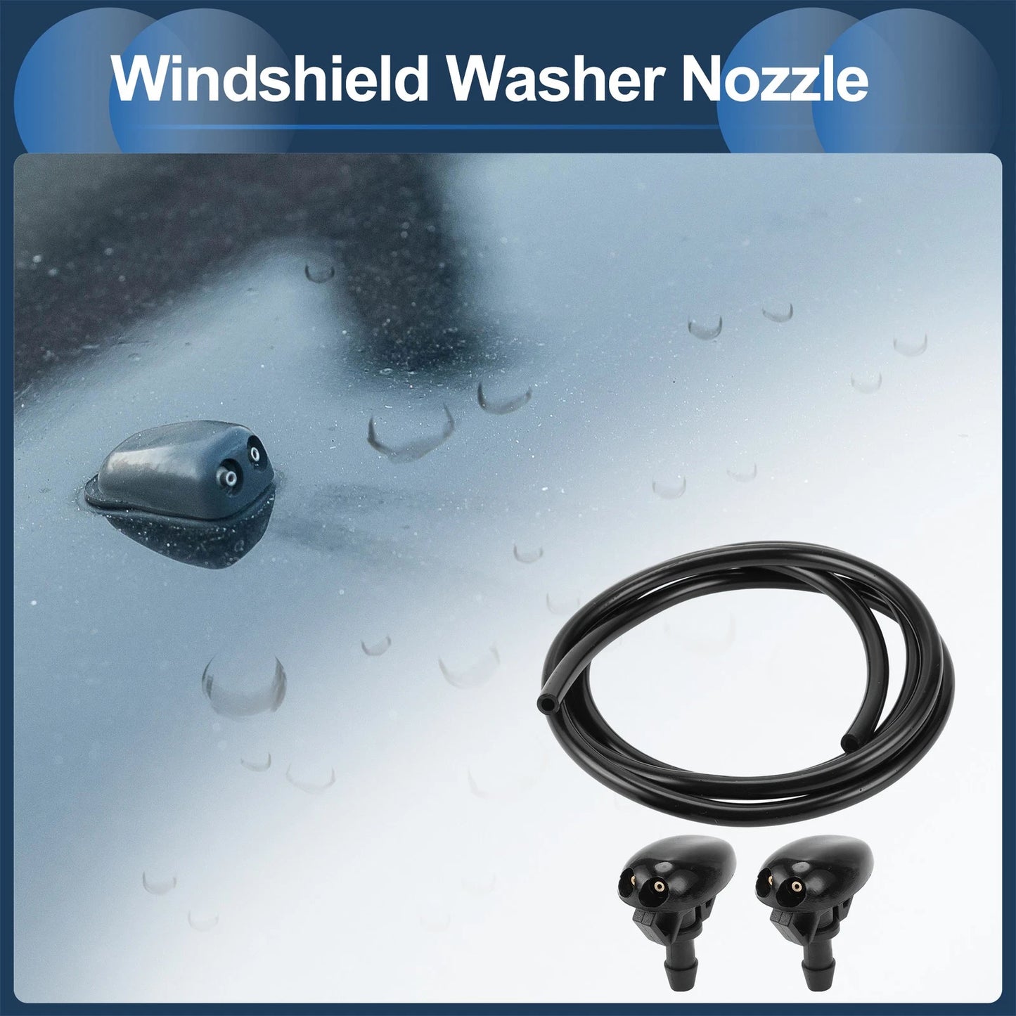 Windshield Washer Nozzle & Fluid Hose for Nissan Frontier (2005-2023)