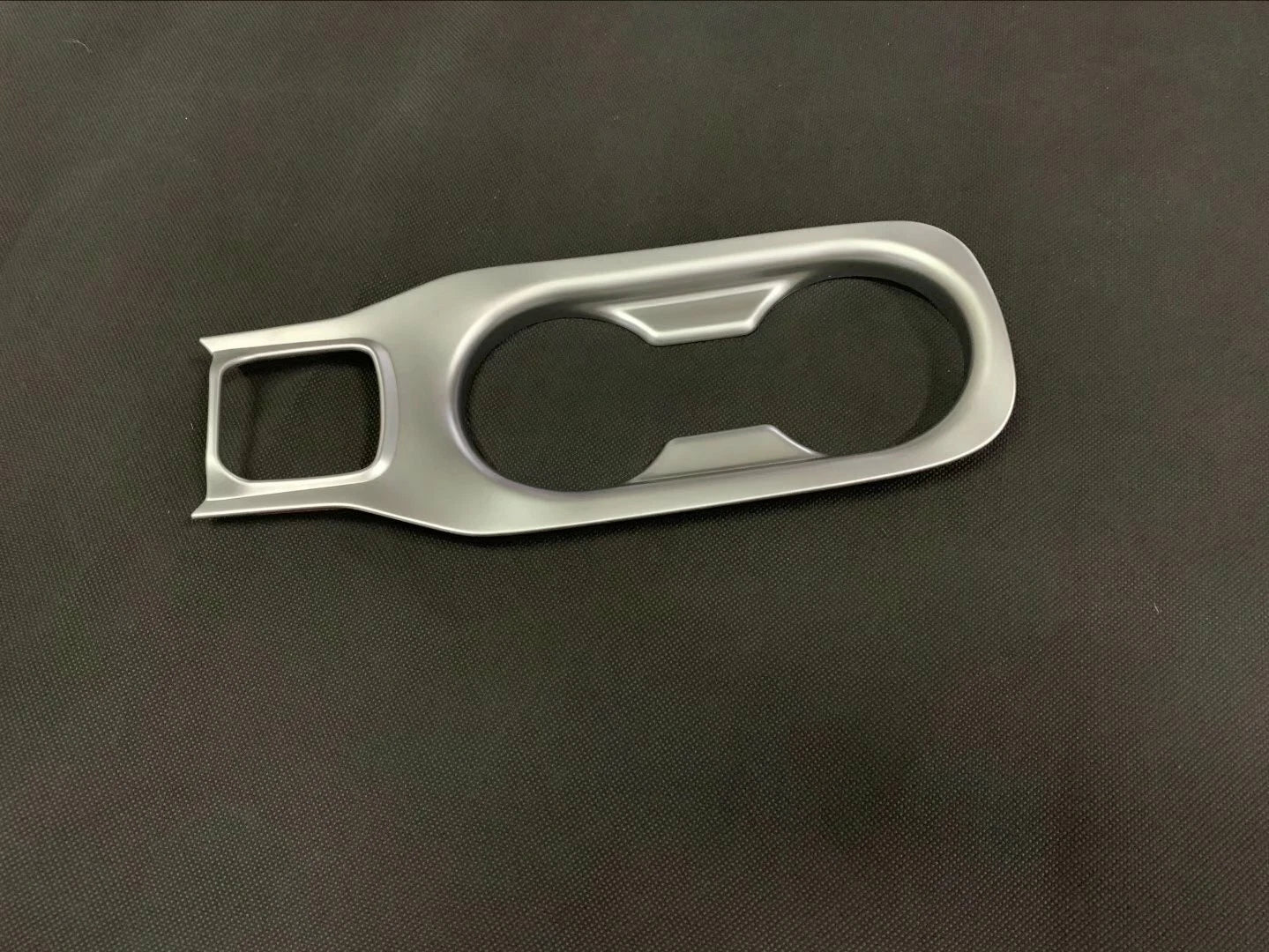 Front Water Cup Holder Cover Trim for 2019-2023 Toyota Corolla Hatchback Silver