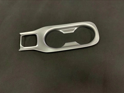 Front Water Cup Holder Cover Trim for 2019-2023 Toyota Corolla Hatchback Silver
