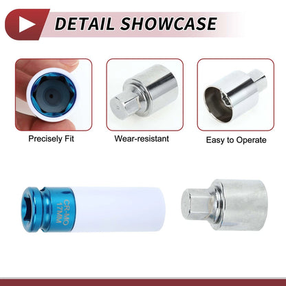 Wheel Lock Lug Nut Anti-theft Key Socket Set for Land Rover