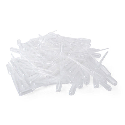 100 x 0.2ml Graduated Disposable Plastic Eye Droppers for Experiments