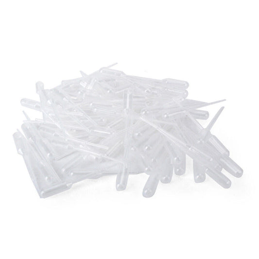 100 x 0.2ml Graduated Disposable Plastic Eye Droppers for Experiments