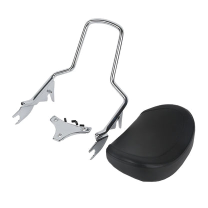 Detachable Sissy Bar Backrest Stealth Luggage Rack for Harley Touring