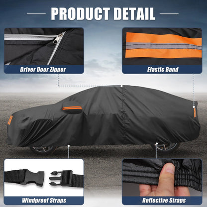 Waterproof 210D-PU Oxford Car Cover for Tesla Model Y (2020-2023)