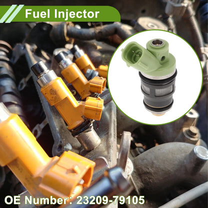 Fuel Injector 1 Pcs Green for Toyota Hiace Van RZH10 KLH1