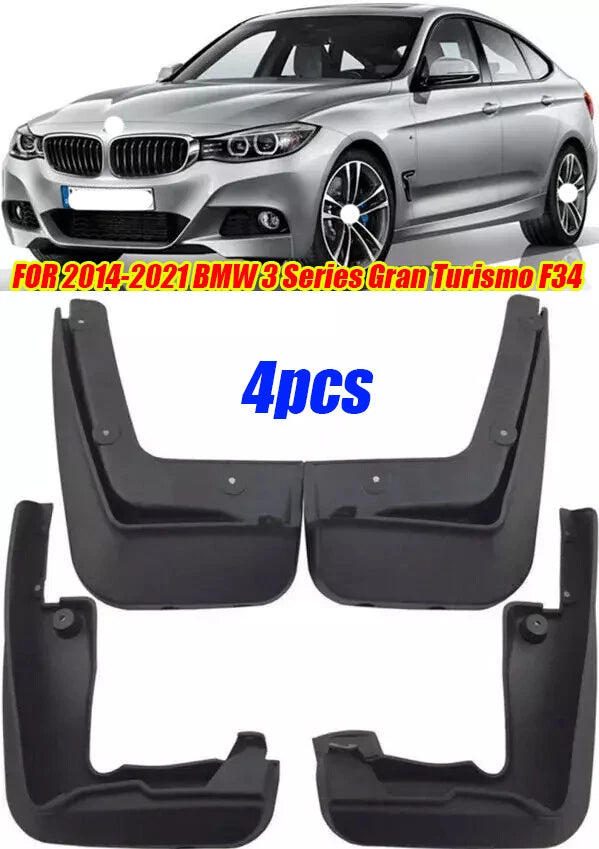 Set Splash Guards Mud Flaps Fender for BMW 3 Series Gran Turismo (2014–2021)
