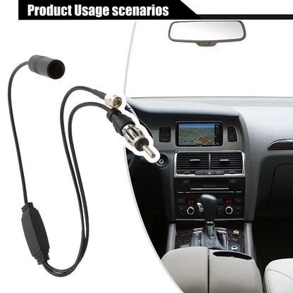 Antenna Splitter Adapter Cable for Car Radio