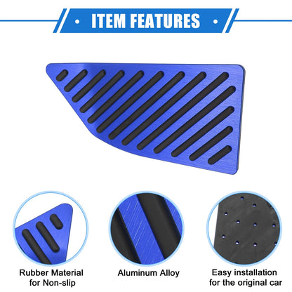 Aluminum Alloy Blue Foot Rest Pedal Cover for Toyota Corolla (2019-2020)