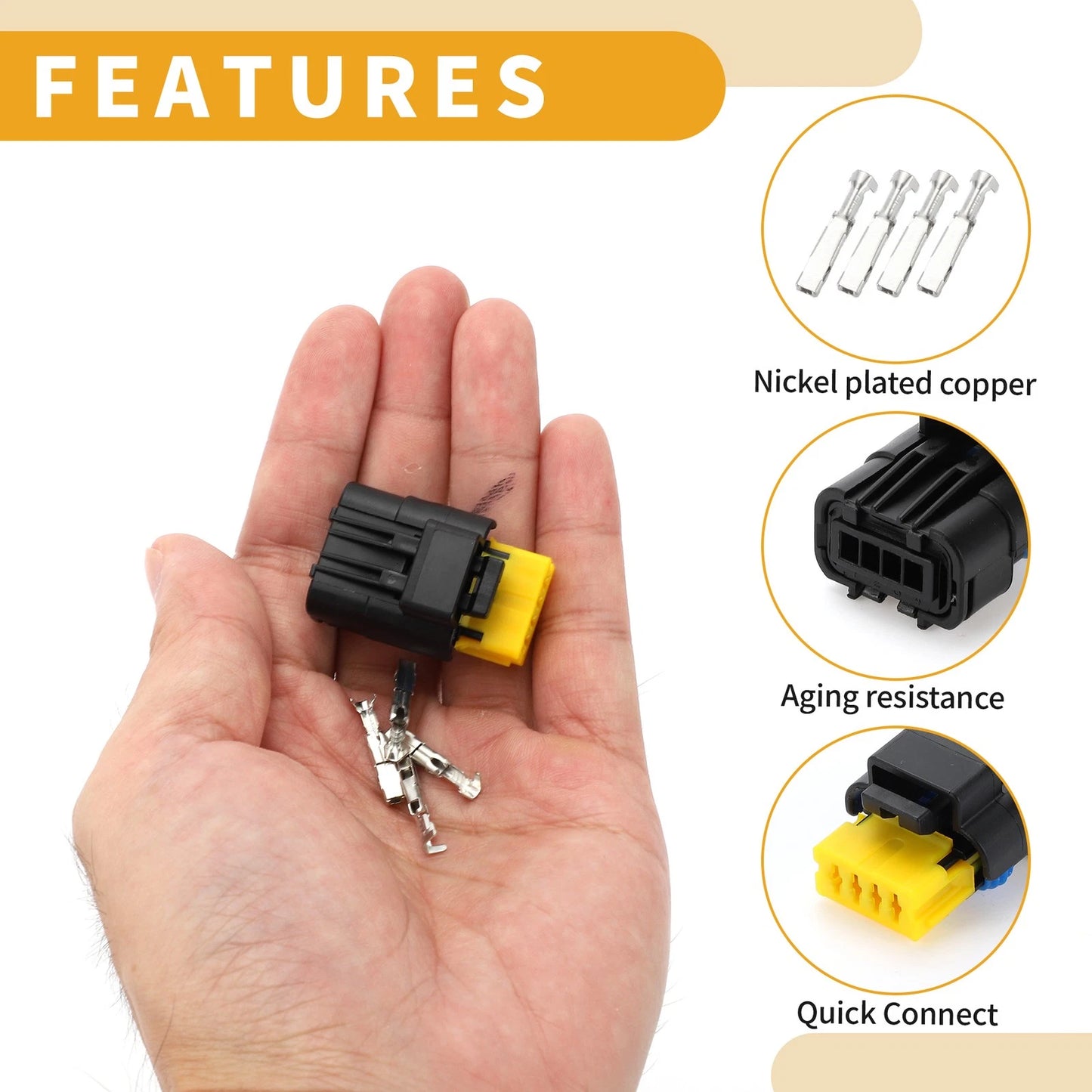 4 Pin Manifold Pressure Sensor Connector for PEUGEOT 206 207 306 307 (2000-2014)