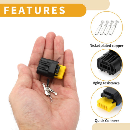 4 Pin Manifold Pressure Sensor Connector for PEUGEOT 206 207 306 307 (2000-2014)