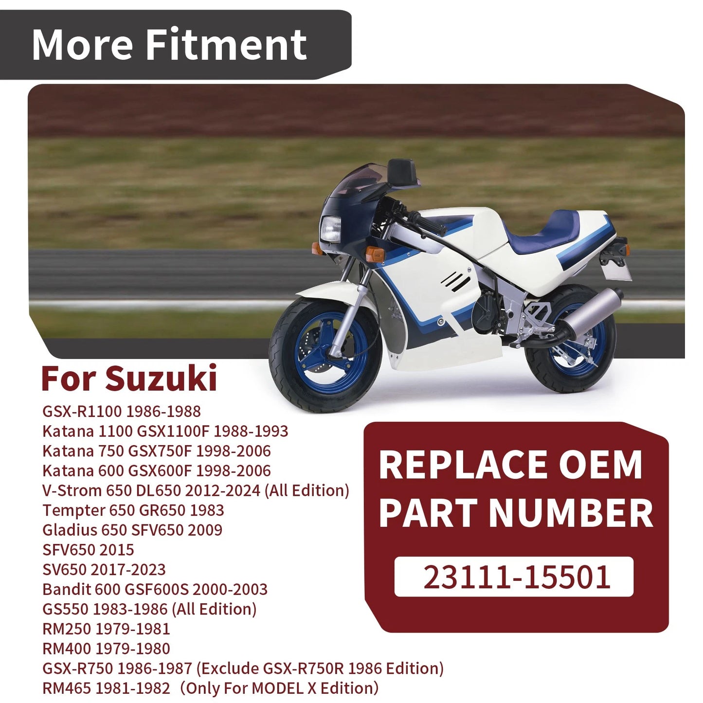 2 x Left Clutch Push Rod for Suzuki RM250 RM400 (1979–1981)