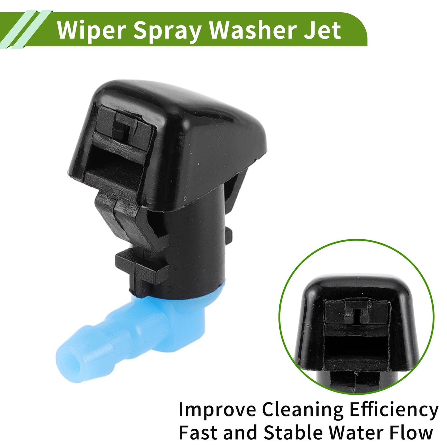 Windshield Washer Nozzle & Hose Connector for Ford (2015-2023)