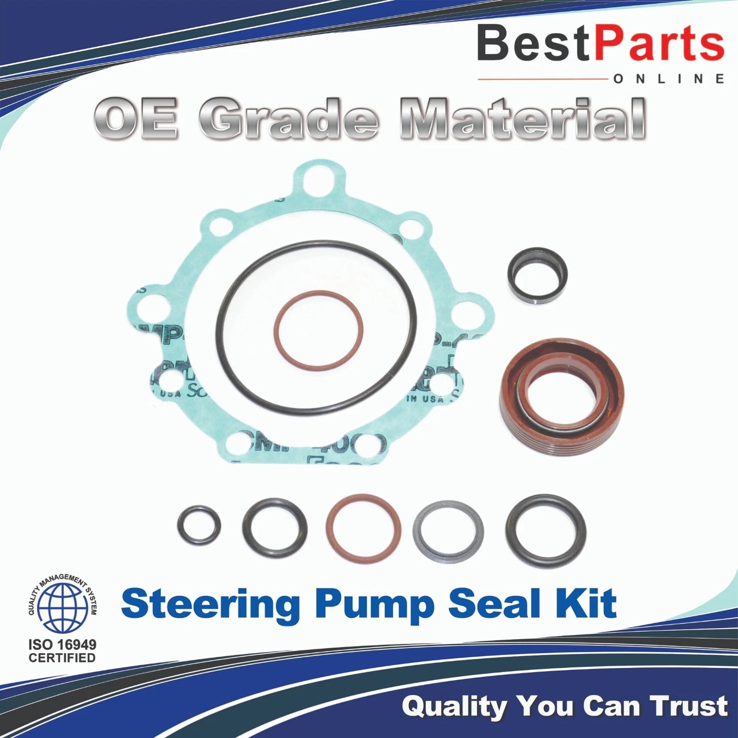 Power Steering Pump Seal Kit for Chrysler Aspen Dodge Durango (2008–2008)