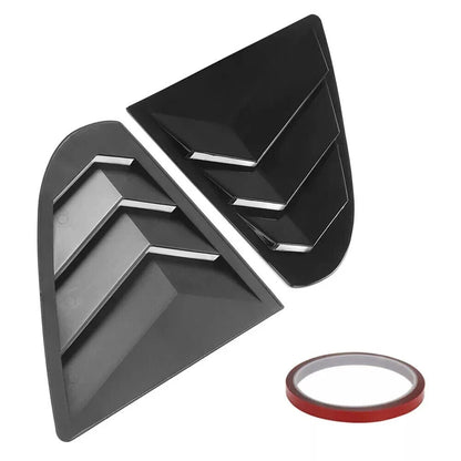 Gloss Black Side Vent Window Louver Cover Trim for Mitsubishi Lancer EVO (09-16)