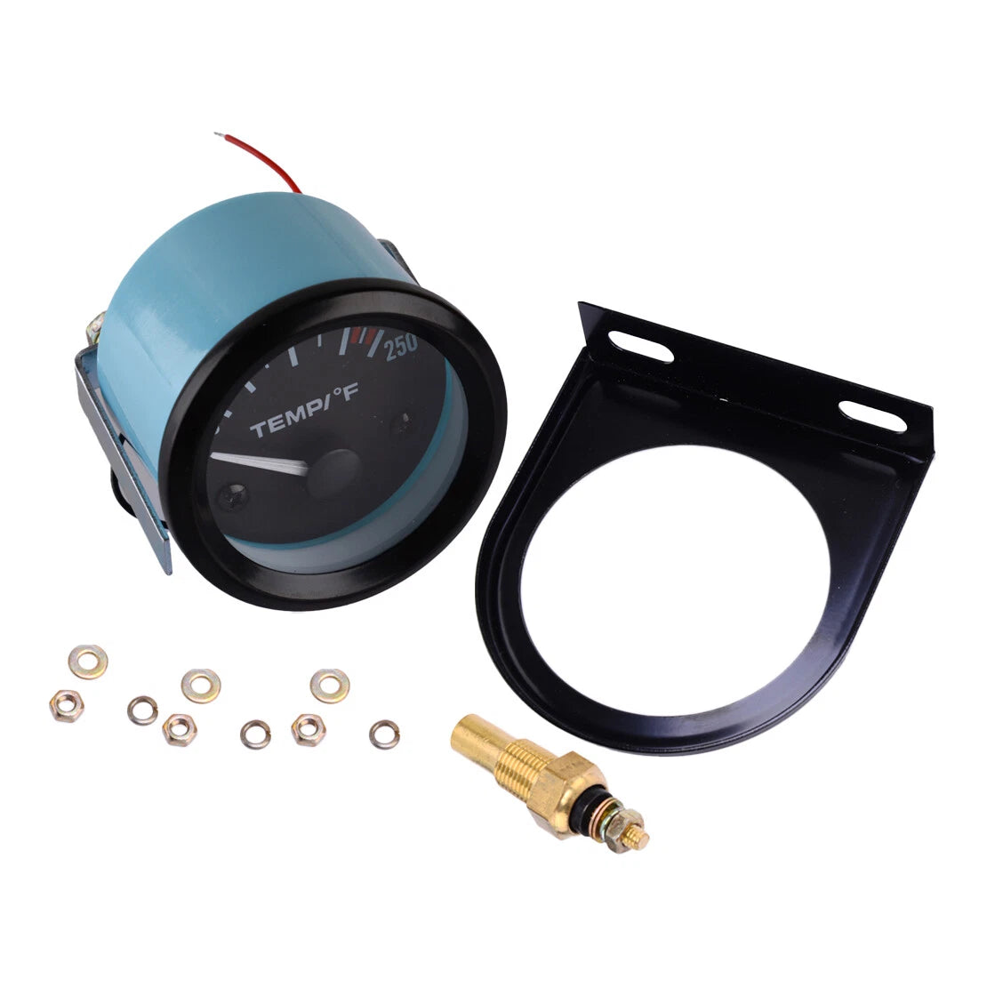 2" Pointer Water Temp Gauge White Light & Sensor for Car 12V (100-250��F)
