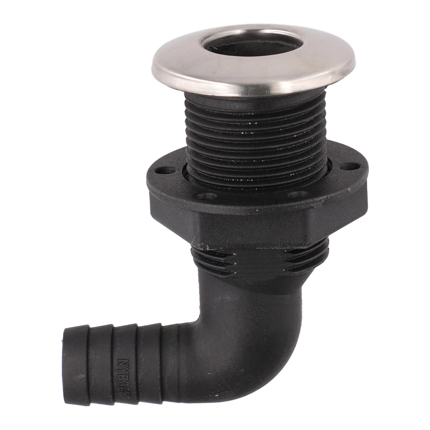 1 x Bilge Pump Fitting 33MM Bilge Thru Elbow Hull Fitting for Boat