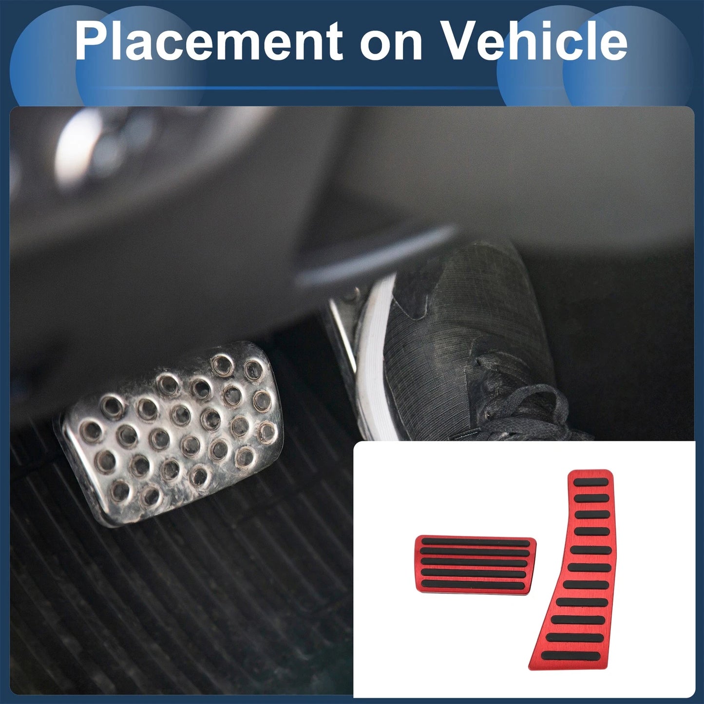 Foot Accelerator Pedal Covers for Honda Civic (2006-2009) Red
