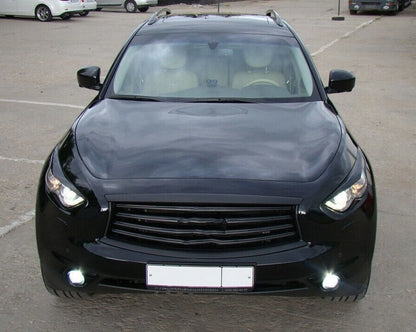 Carbon Fiber Headlight Eyebrow Trim for Infiniti FX35 FX37 FX50 (2009-2013)