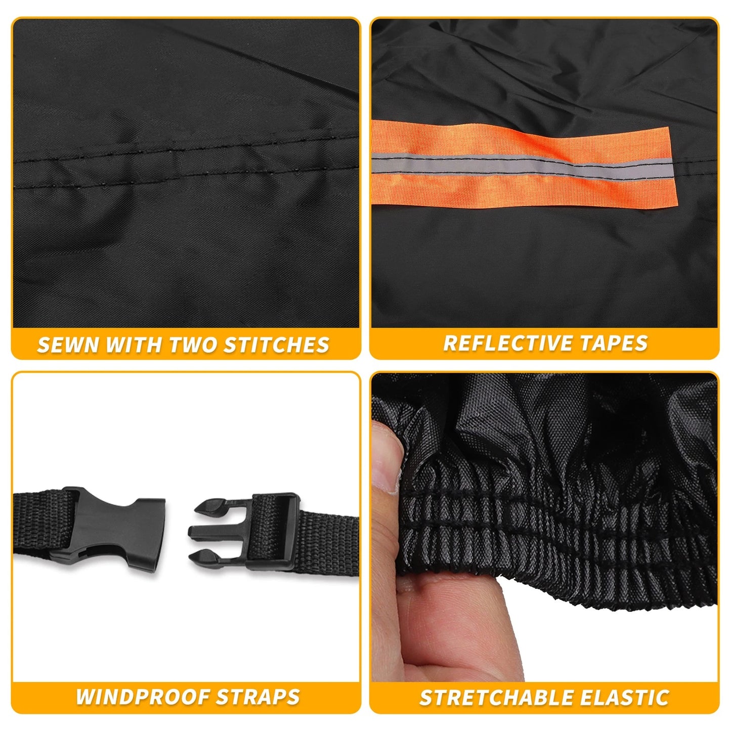 Waterproof All Weather Car Cover for Honda Passport (2019-2023) Black 190T-PU