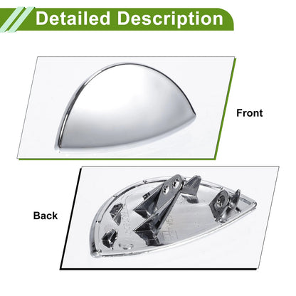 Front Left Washer Nozzle Cover for Mini (2001-2006) Chrome Silver Tone