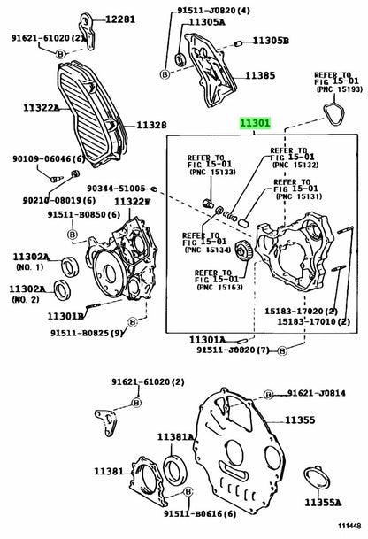 Timing Gear Cover Oil Pump for TOYOTA LAND CRUISER 1HZ 1HDT