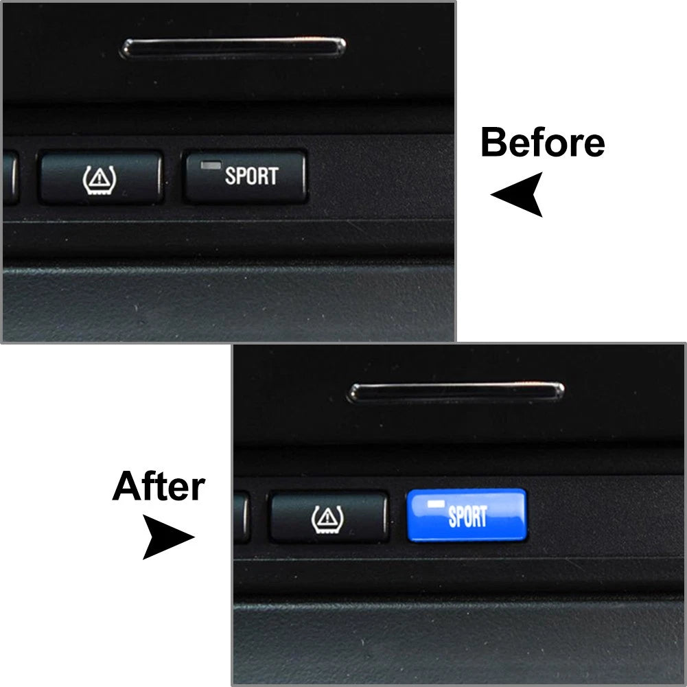 Sport Mode Switch Button Cover Blue for BMW E46 3 Series M3 (1998-2004)