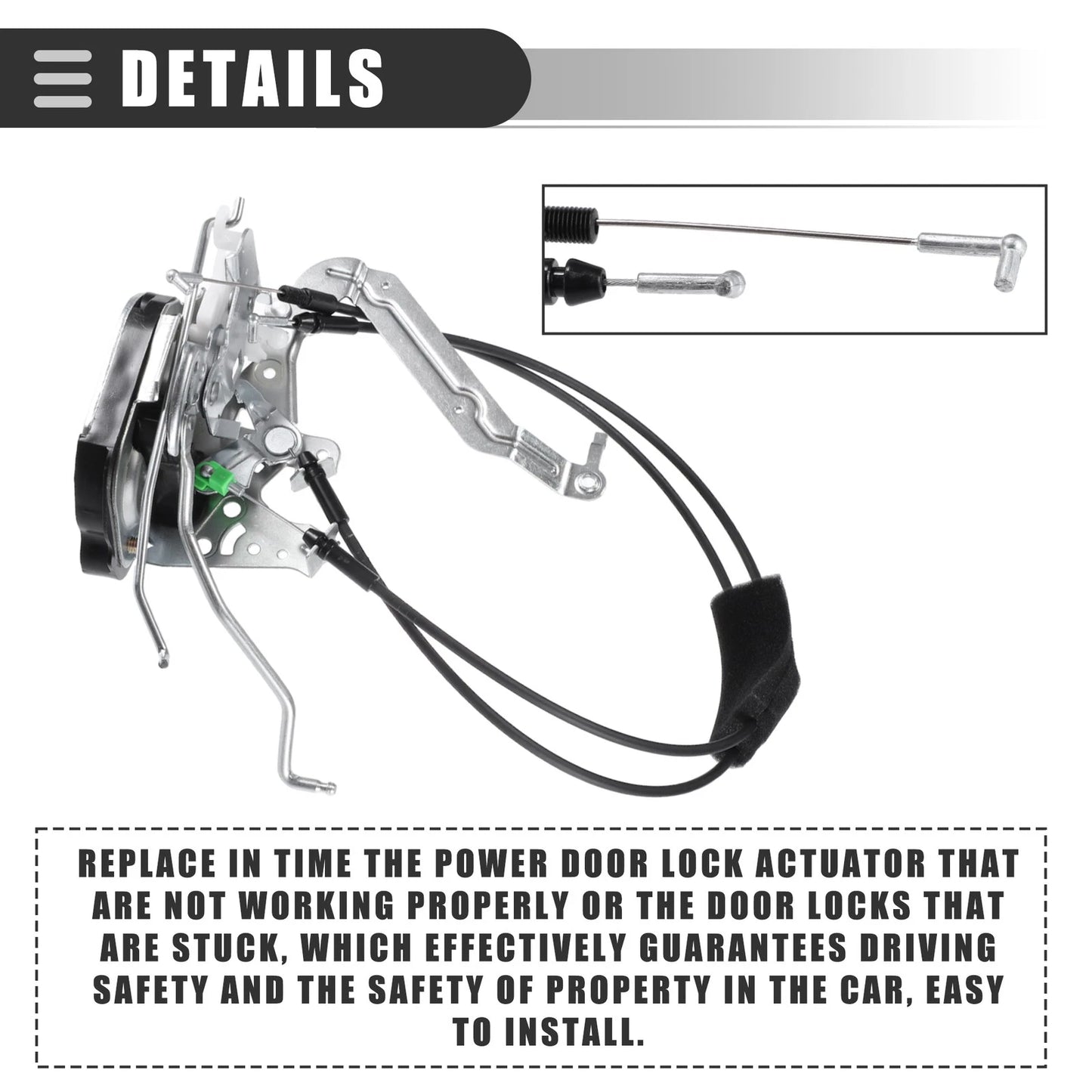 Front Left Side Door Lock Actuator for Toyota Sequoia (2001-2007)