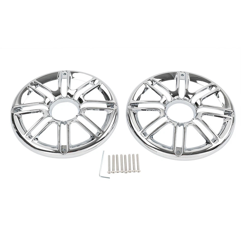 Chrome Rear Speaker Trim Grill Cover for Harley Electra Tri Glide (2009-2023)