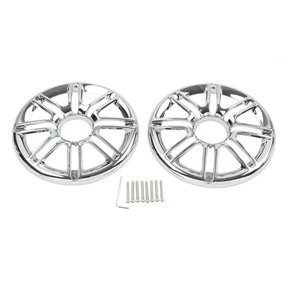 Chrome Rear Speaker Trim Grill Cover for Harley Electra Tri Glide (2009-2023)